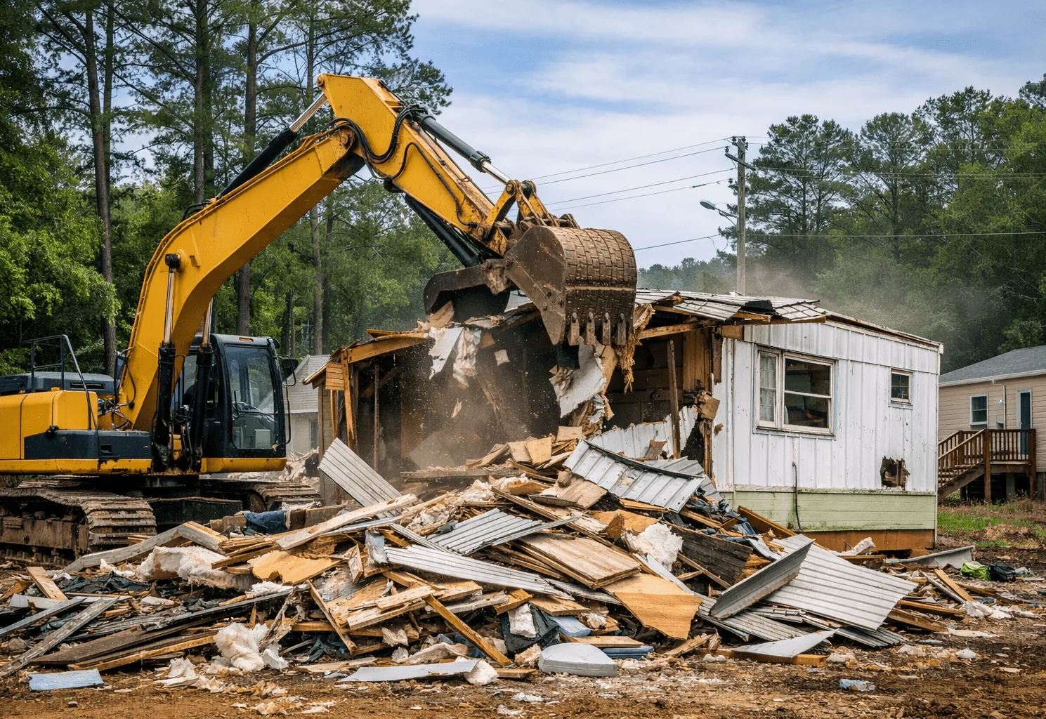Mobile Home Demolition in Hammond, LA